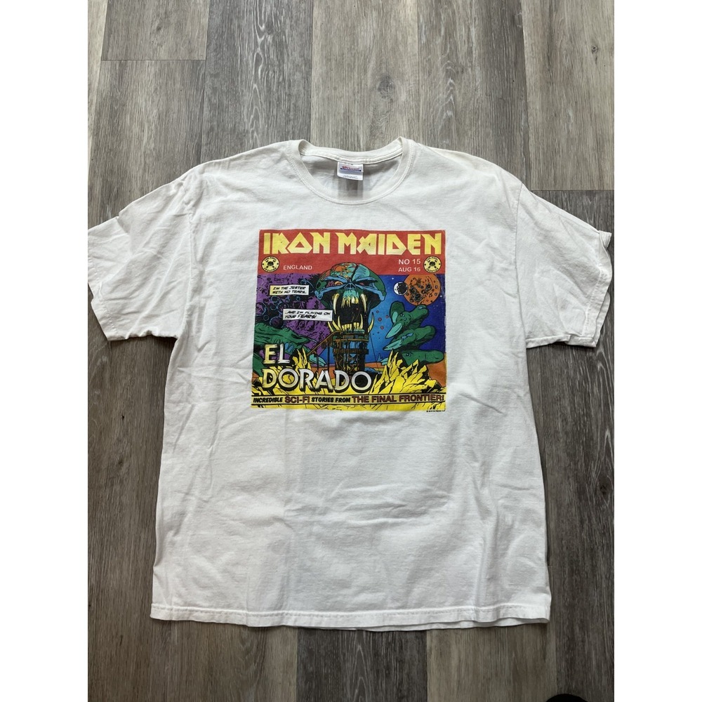 Vtg Y2K Iron Maiden El Dorado Final Frontier Limited Edition Promo T Shirt XL
